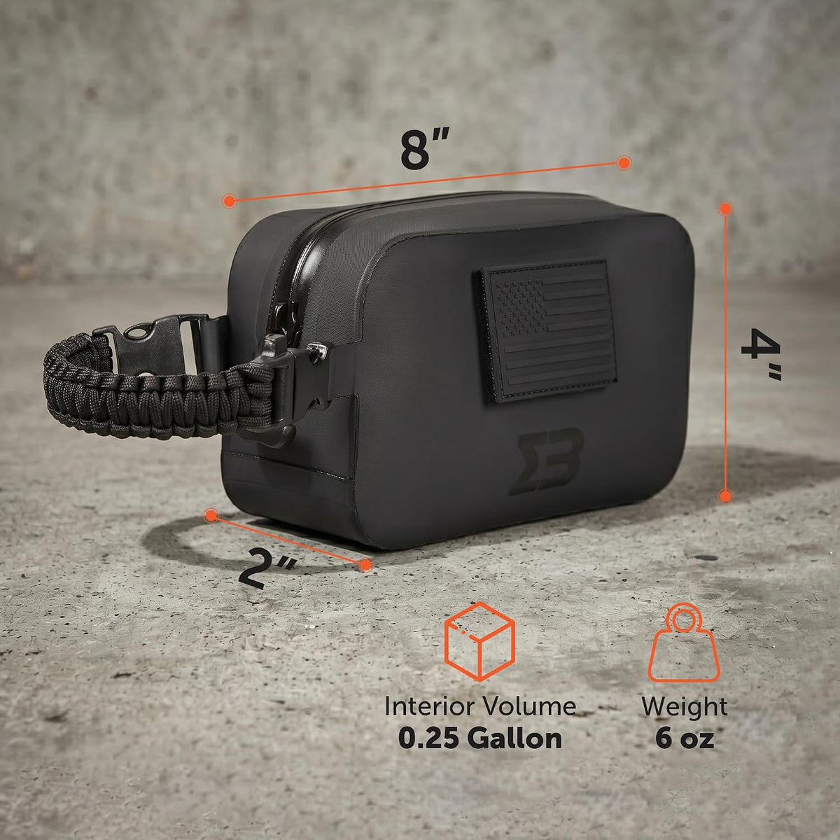 Waterproof Tactical Admin Pouch, IP67 Zipper Organizer for Electronics, Cables, Chargers, Travel Essentials and Everyday Carry SealBags