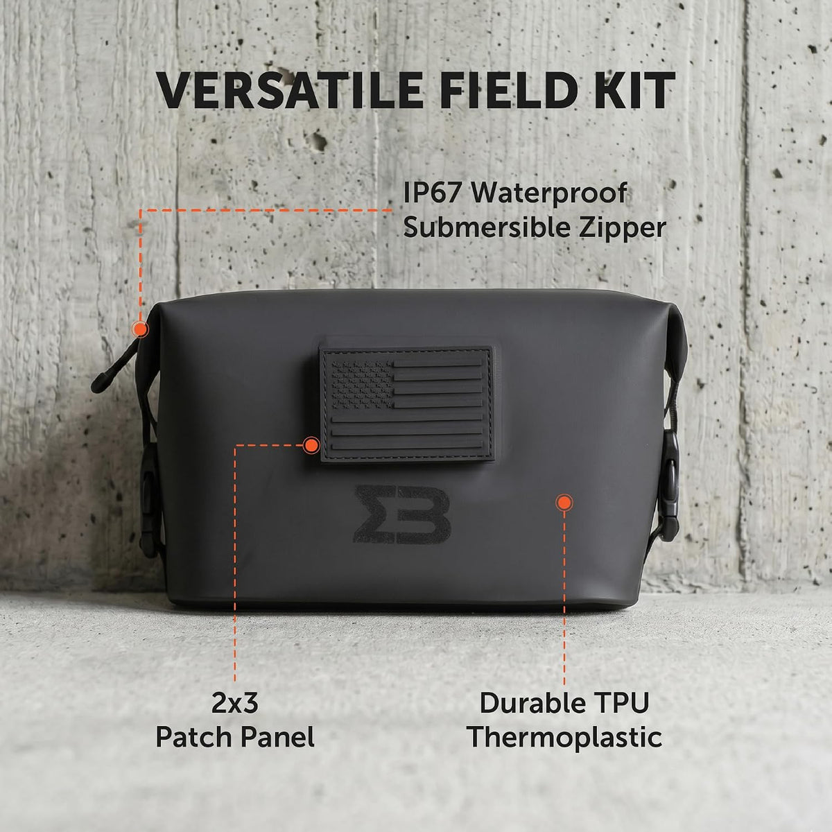 Waterproof Tactical EDC Pouch, IP67 First Aid Gear Bag SealBags