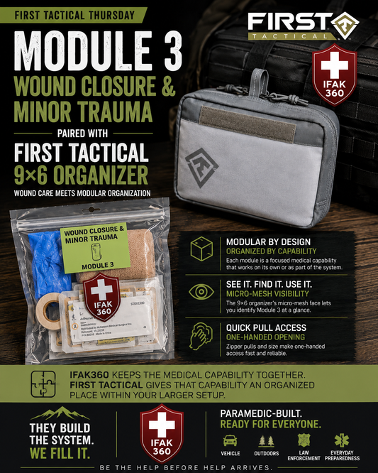 Module 3 + First Tactical 9×6: Wound Care Meets Modular Organization
