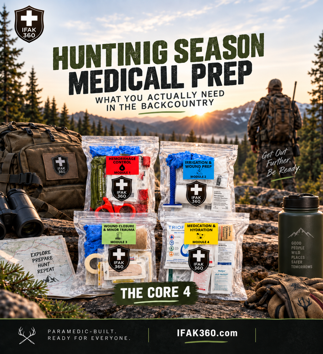 Hunting Season Medical Prep: What You Actually Need in the Backcountry
