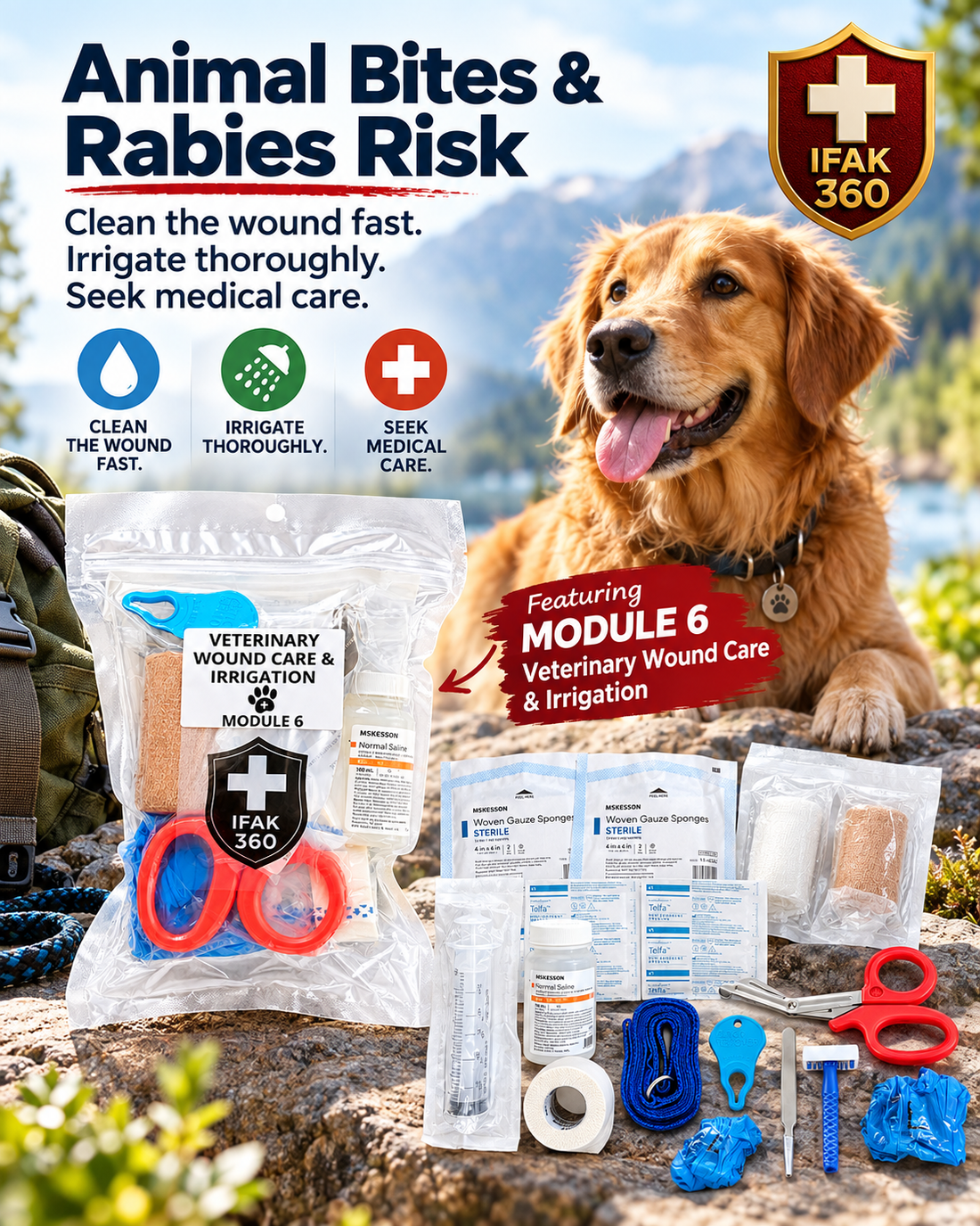 Dog Bitten in the Field: What to Do Before You Reach the Veterinarian