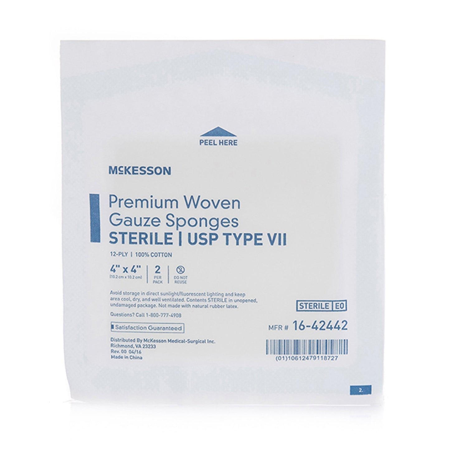 Sterile Gauze Sponge 4”×4”