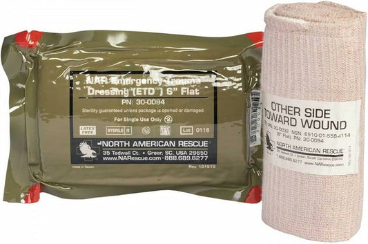 NAR Emergency Trauma Dressing (ETD™) 6” Flat