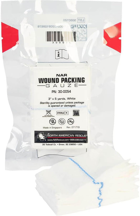 NAR Wound Packing Gauze 3”×5yd