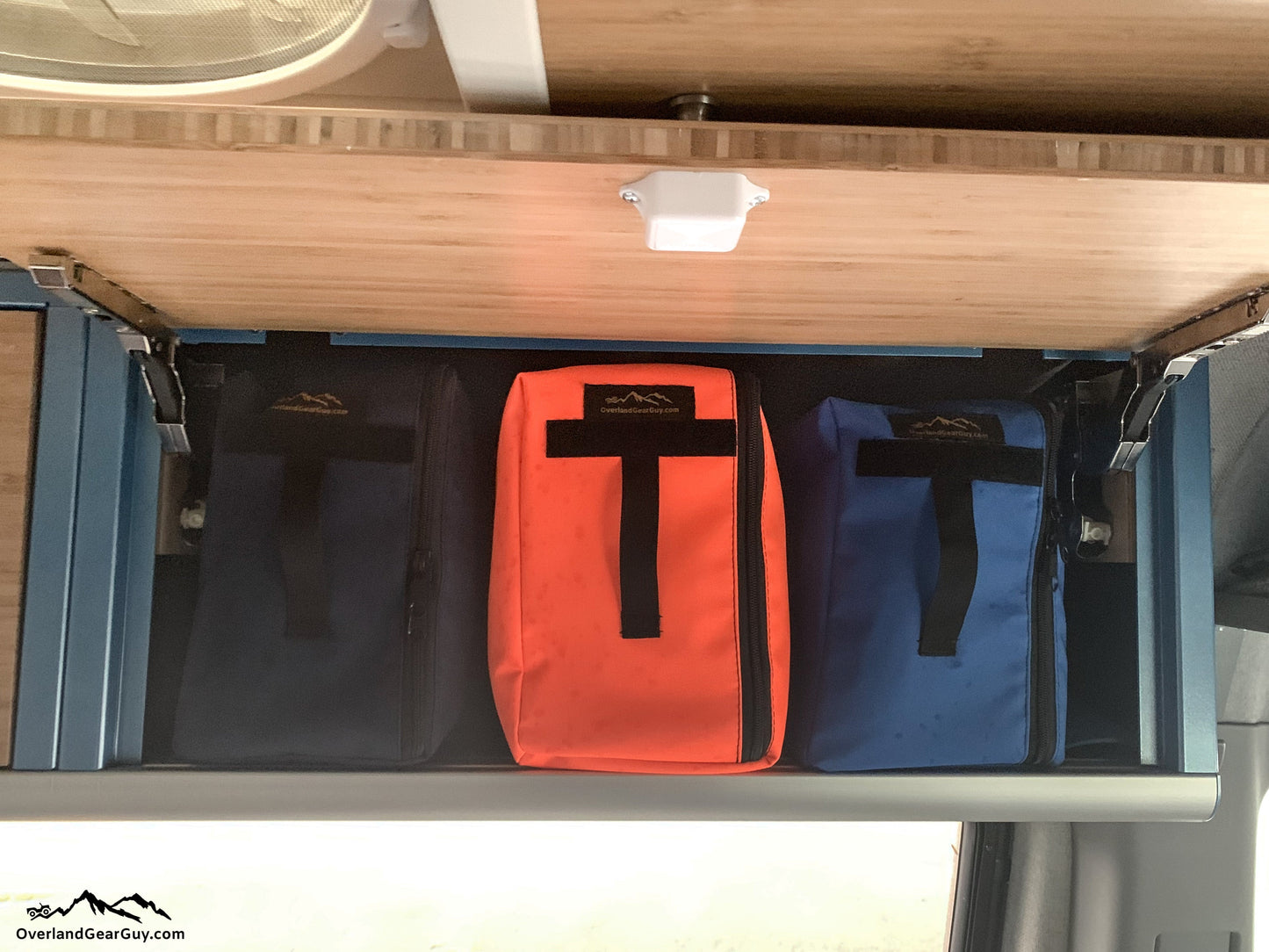 Storyteller Overhead Cabinet Storage Bags Overland Gear Guy