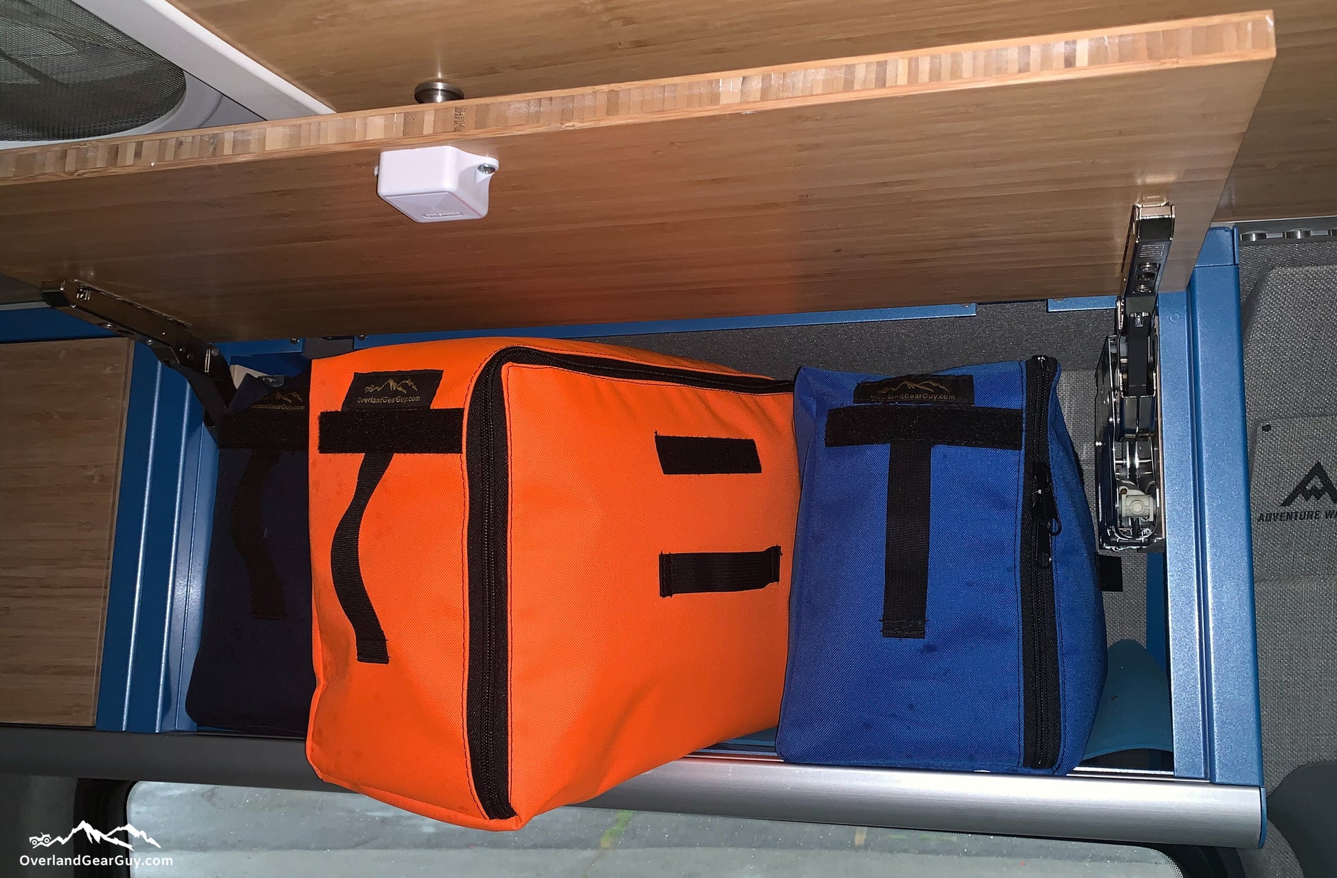 Van Overhead Storage Locker Divider Bags Overland Gear Guy