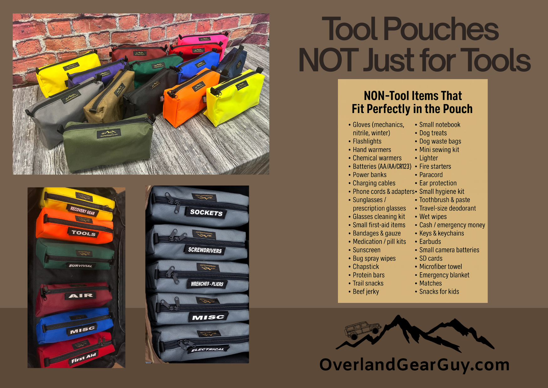 Tool Pouch - Tool Storage Bag Overland Gear Guy