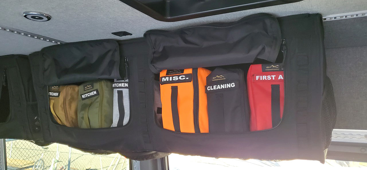 Van Overhead Storage Locker Divider Bags Overland Gear Guy