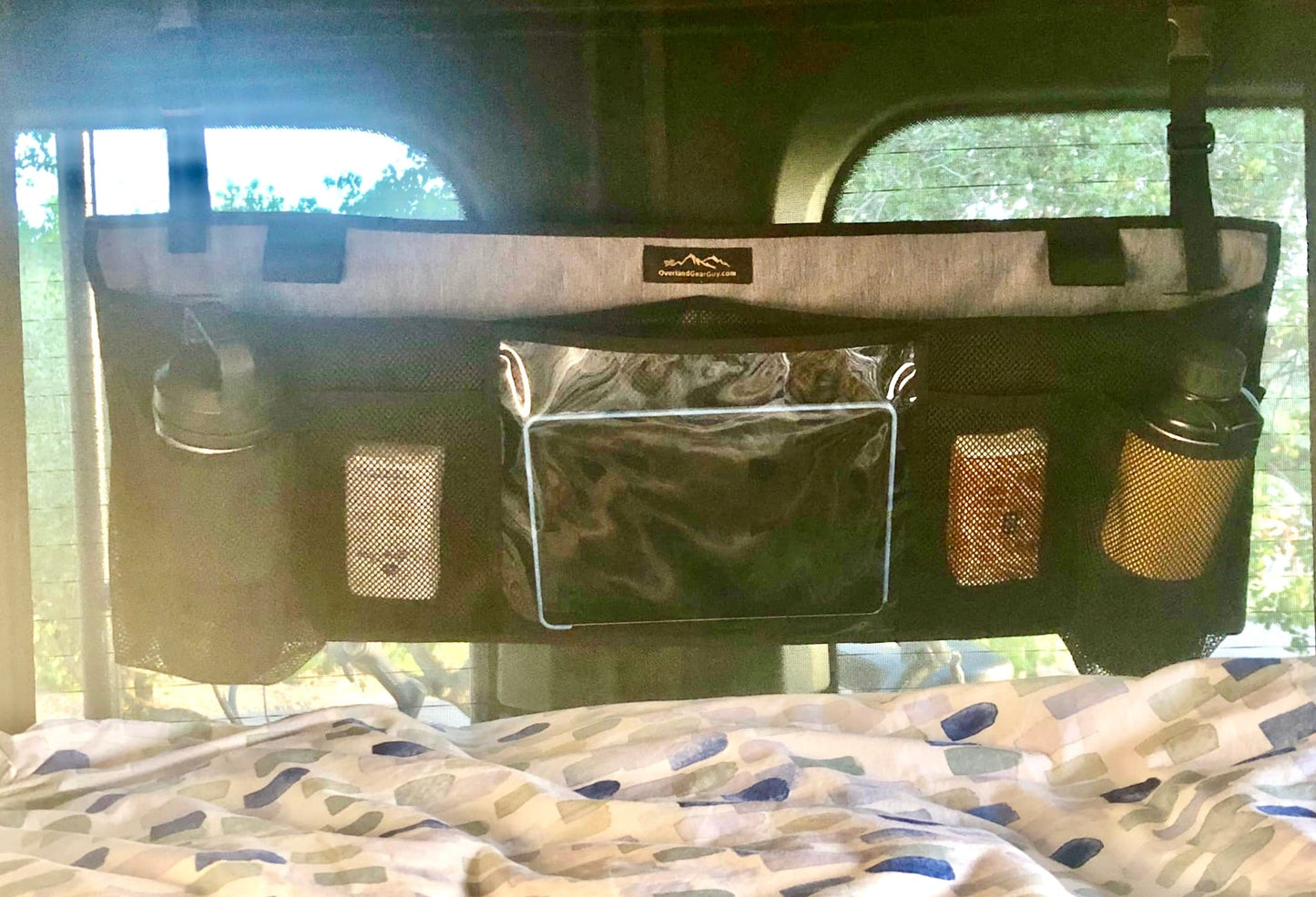 Revel Van Rear Storage Organizer with IPad pouch Overland Gear Guy