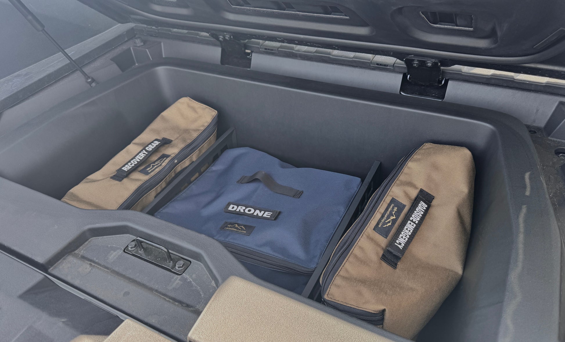 Cyber Truck Back Trunk Bags Overland Gear Guy