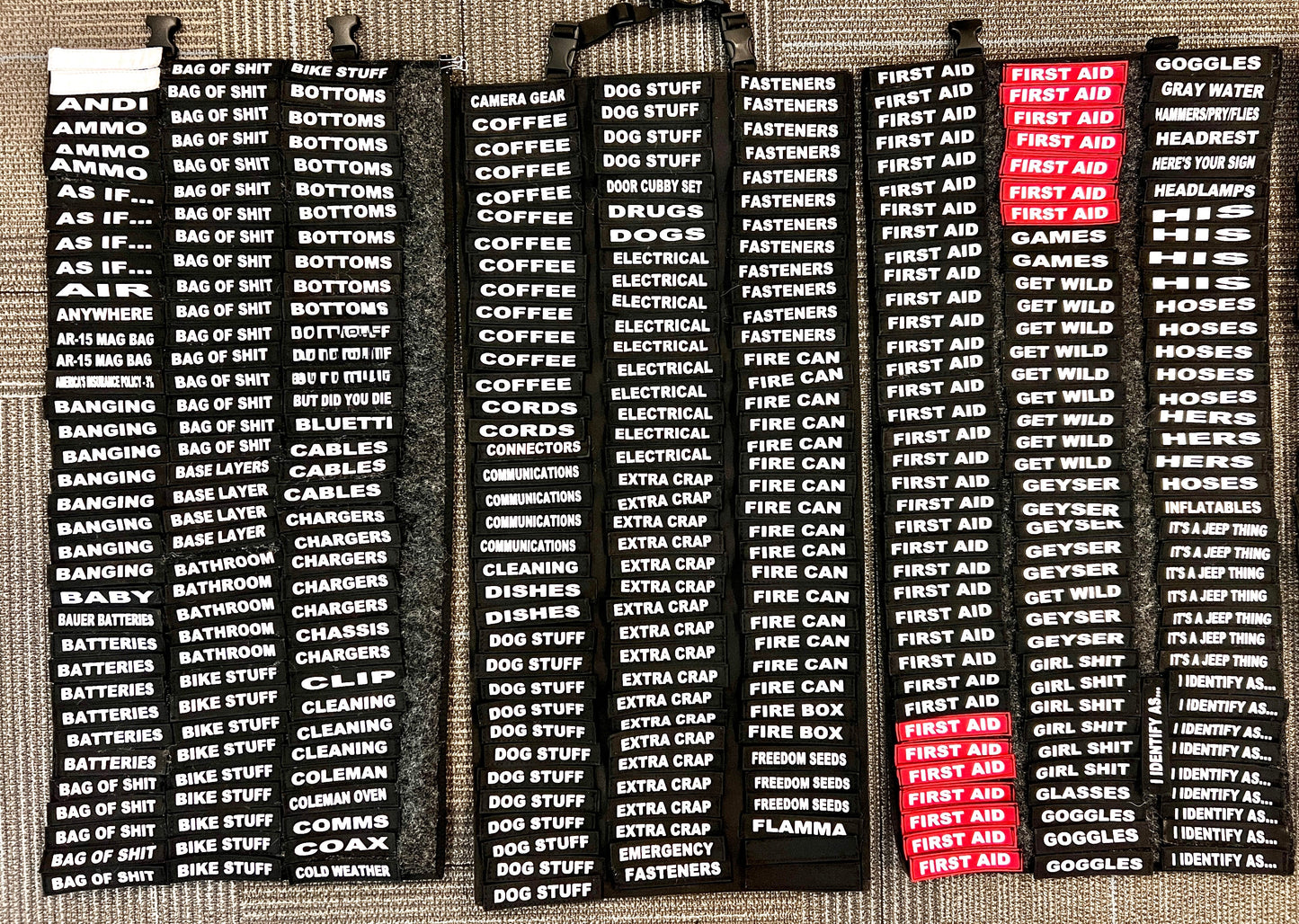 Custom Velcro Name Tags Overland Gear Guy