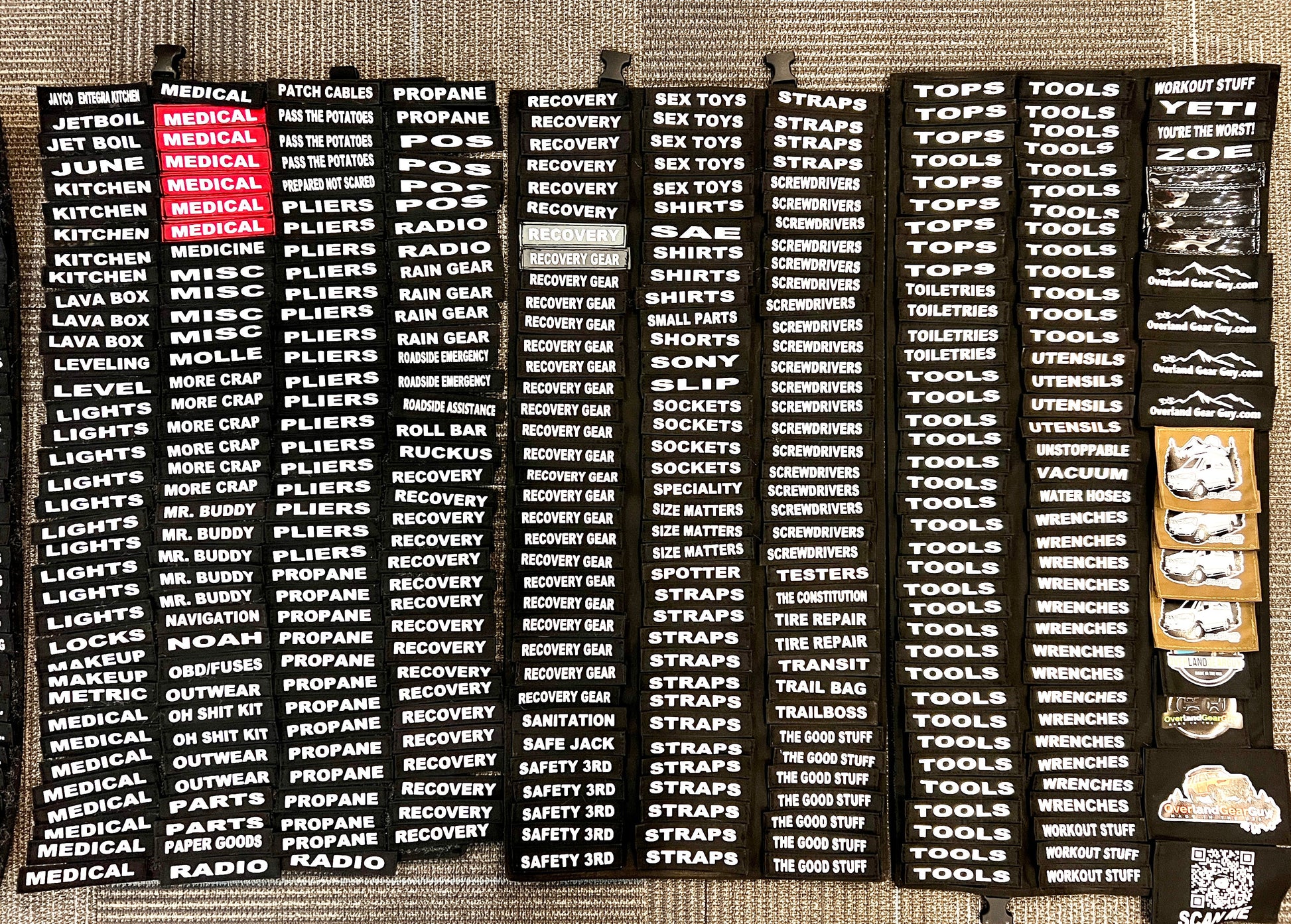 Custom Velcro Name Tags Overland Gear Guy