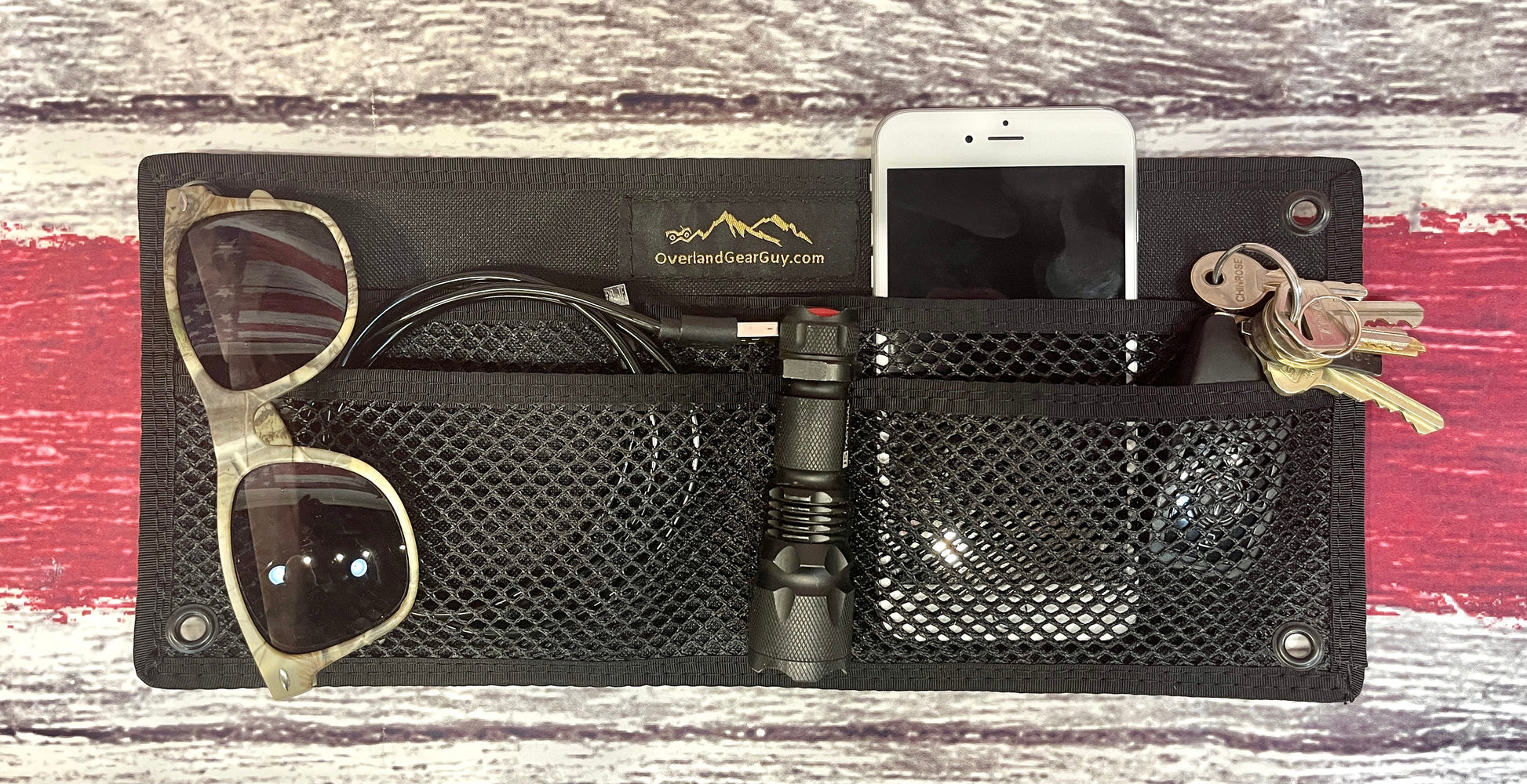 Wall Organizational Pouch - Grommets Overland Gear Guy