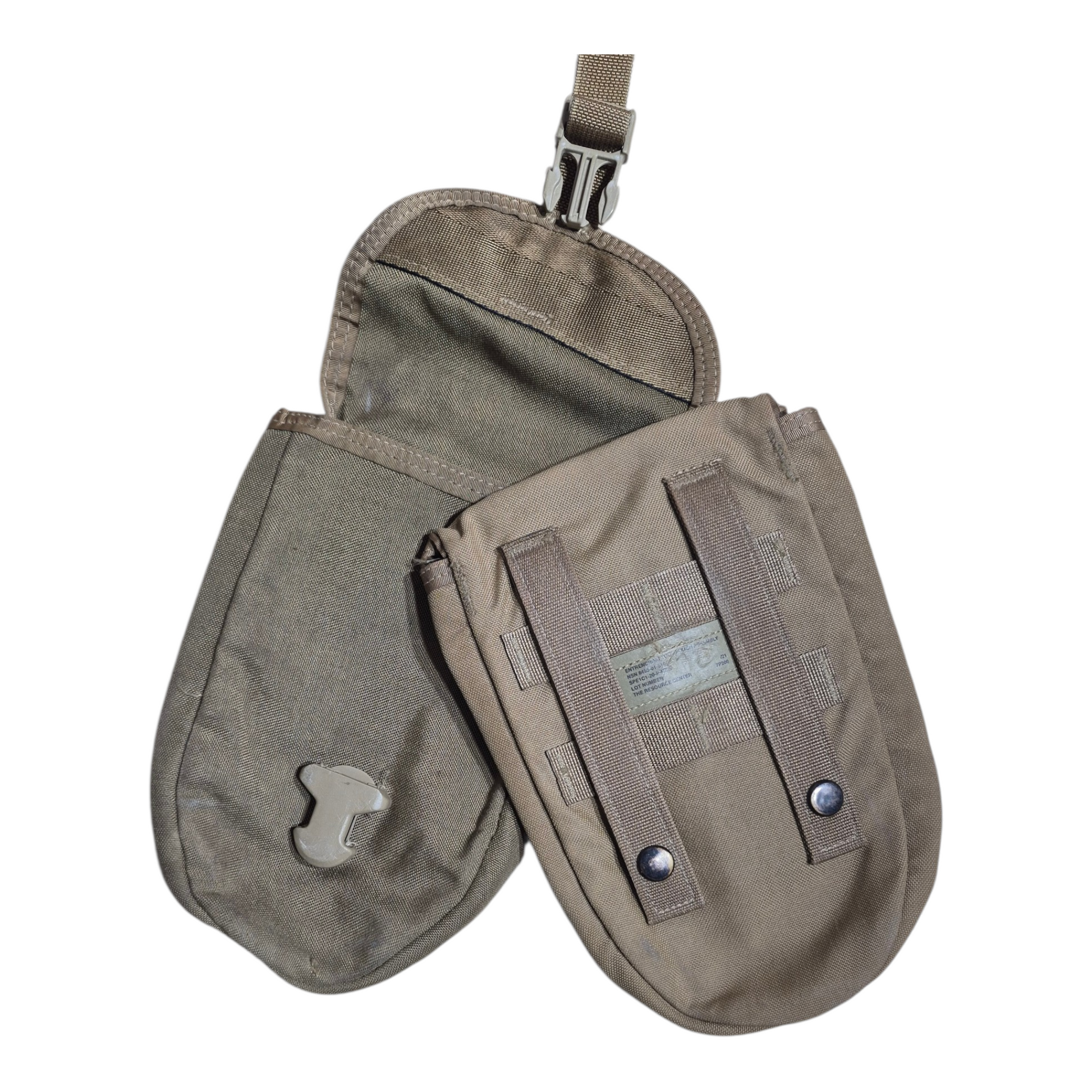 USMC Coyote Tan Entrenching Tool Carrier Pouch issued condition Fury28