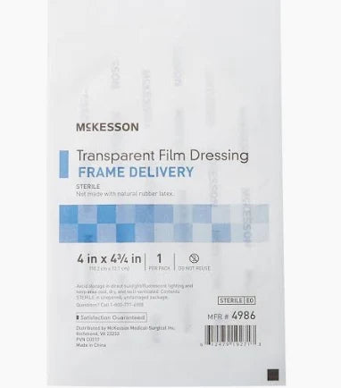 Transparent Film Dressing 4”×4-3/4”