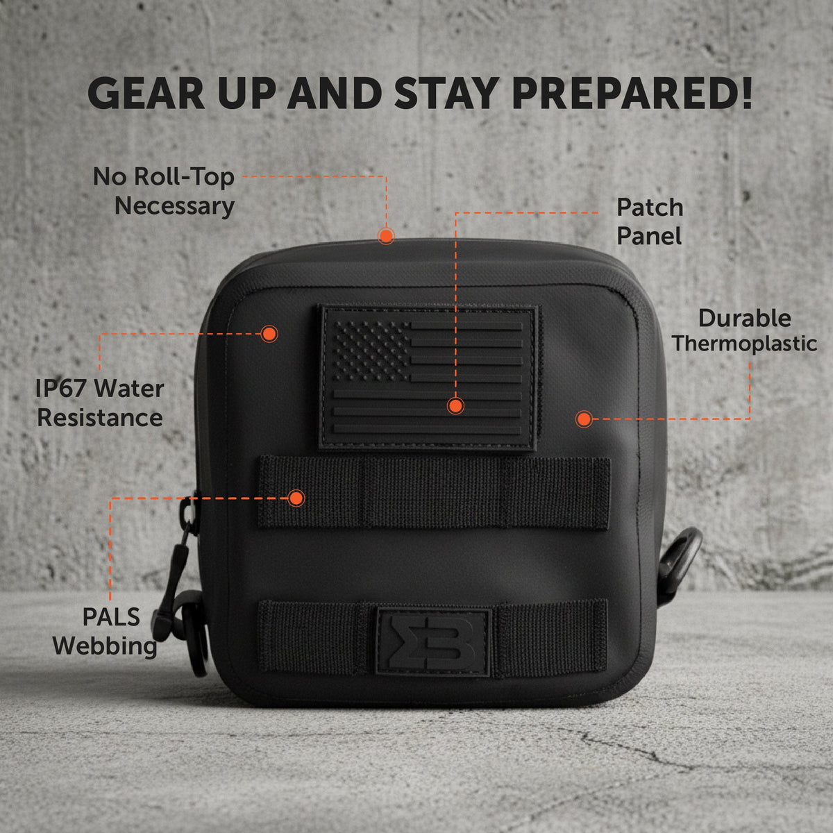 Small Waterproof Submersible Tactical MOLLE Pouch for Plate Carriers, Battle Belts, Rucks and Field Gear. Durable Thermoplastic Design is Compatible with Backpacks, Tactical Belts, Chest Rigs and More SealBags